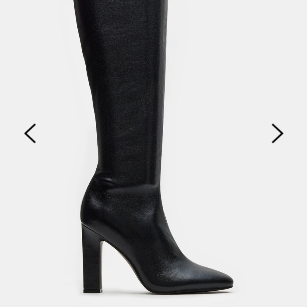Steve Madden Black Knee High Boots